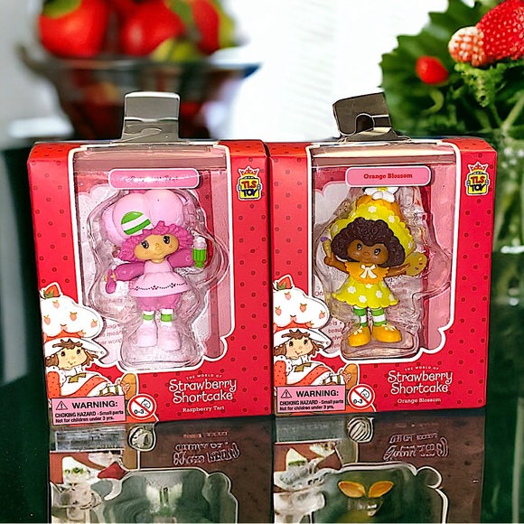 Strawberry Shortcake Mini Figures Complete Set W/ Chase Lemon Meringue - Picture 5 of 8